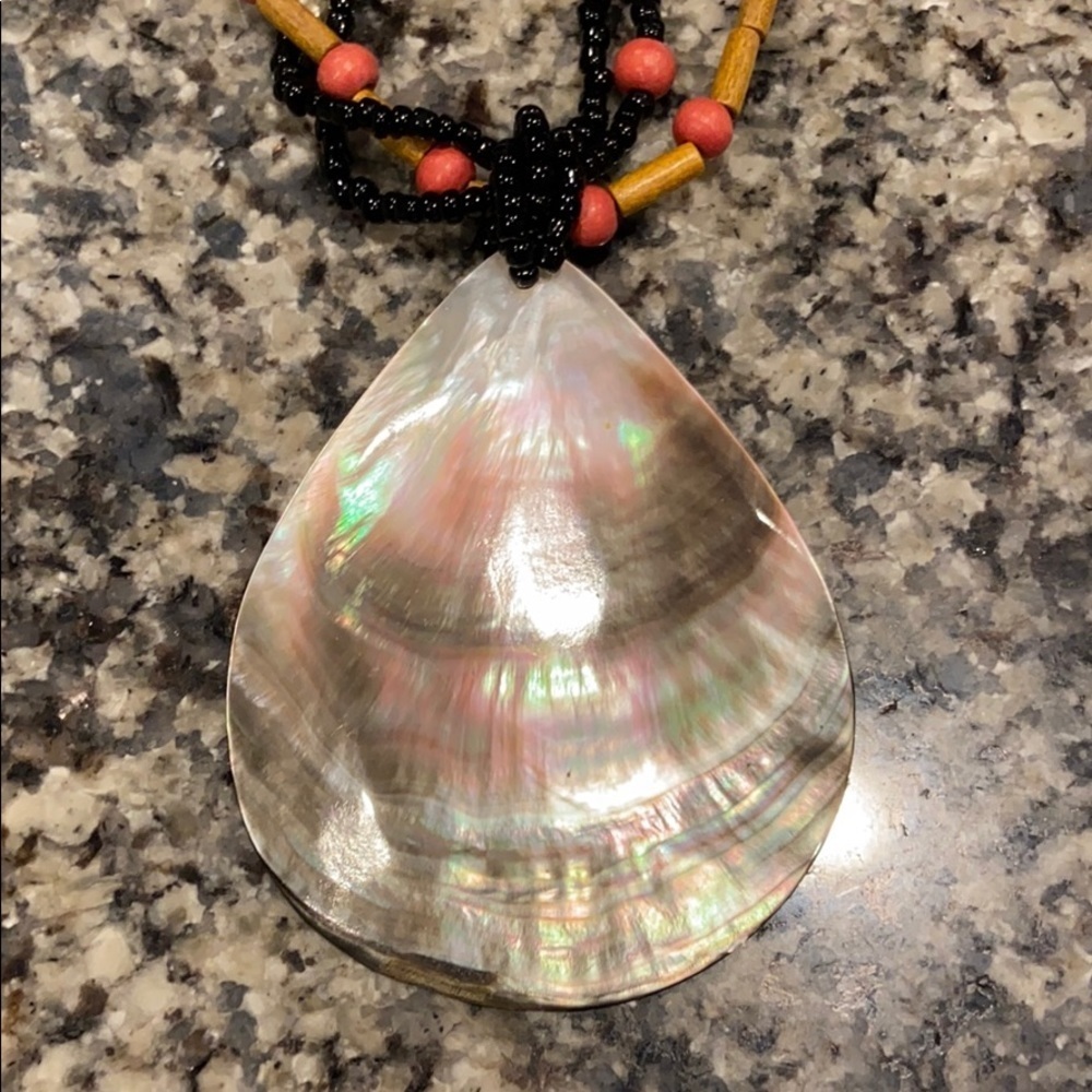 Handmade necklace bought in St. Lucia necklace! - Picture 2 of 4